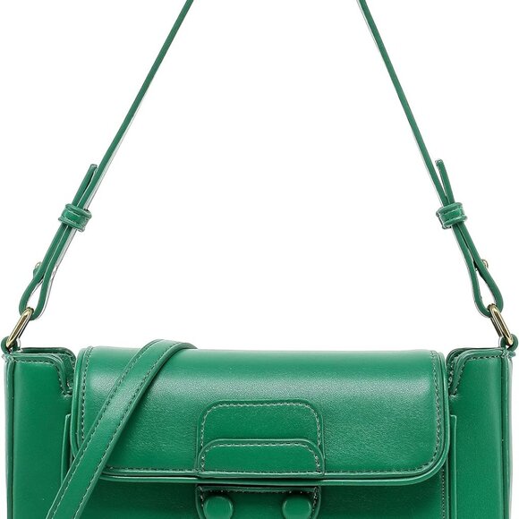 Crossbody Bag for Women Faux Leather Lightweight Shoulder Purse with 2 Straps - Picture 1 of 7